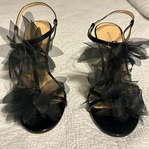 Ann Taylor Heals with Organza Flowers